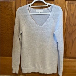 Loft v neck light lavender sweater